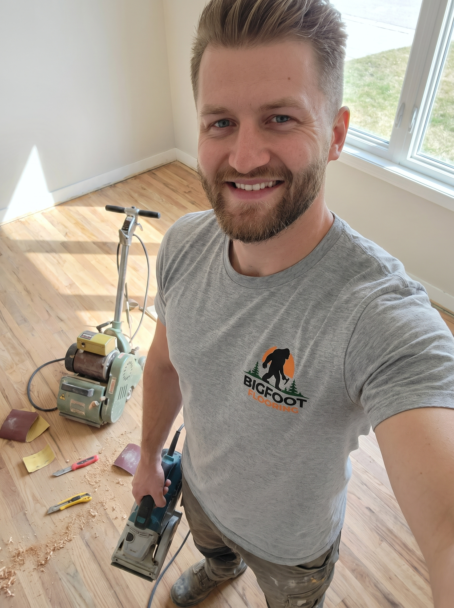Christian Goryn, owner of Bigfoot Flooring